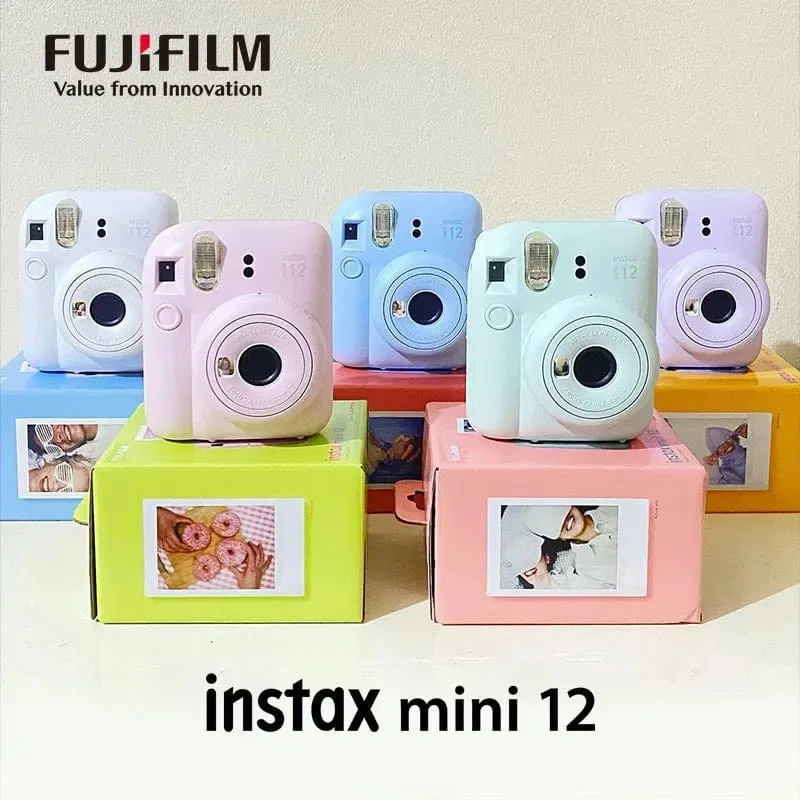 Echte Original Fujifilm Instax Mini 12 Film Sofortbildkamera mit Instax Mini Film Fotopapier Neuankömmling