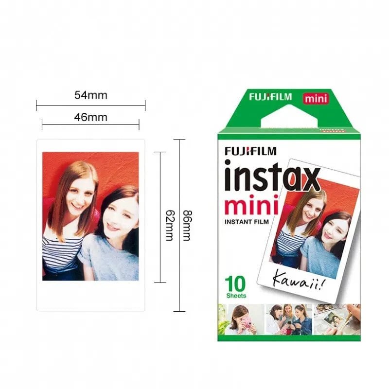 Fujifilm Instax Mini 12 9 Film Weißer Rand 10 20 40 60 100 Blätter/Packungen Fotopapier für Fuji Sofortbildkamera 8/7s/11/25/50/90/sp-2