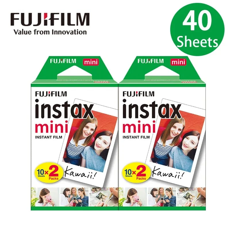 Fujifilm Instax Mini 12 9 Film Weißer Rand 10 20 40 60 100 Blätter/Packungen Fotopapier für Fuji Sofortbildkamera 8/7s/11/25/50/90/sp-2