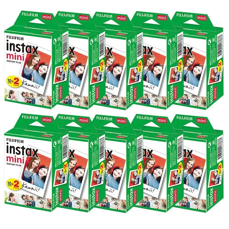 Fujifilm Instax Mini 12 9 Film Weißer Rand 10 20 40 60 100 Blätter/Packungen Fotopapier für Fuji Sofortbildkamera 8/7s/11/25/50/90/sp-2