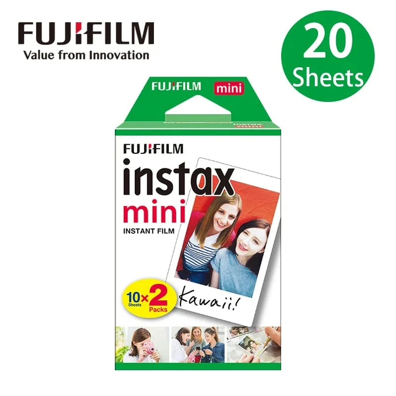 Fujifilm Instax Mini 12 9 Film Weißer Rand 10 20 40 60 100 Blätter/Packungen Fotopapier für Fuji Sofortbildkamera 8/7s/11/25/50/90/sp-2