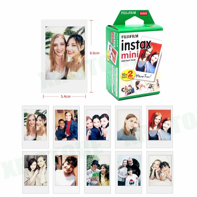 Fujifilm Instax Mini 12 9 Film Weißer Rand 10 20 40 60 100 Blätter/Packungen Fotopapier für Fuji Sofortbildkamera 8/7s/11/25/50/90/sp-2