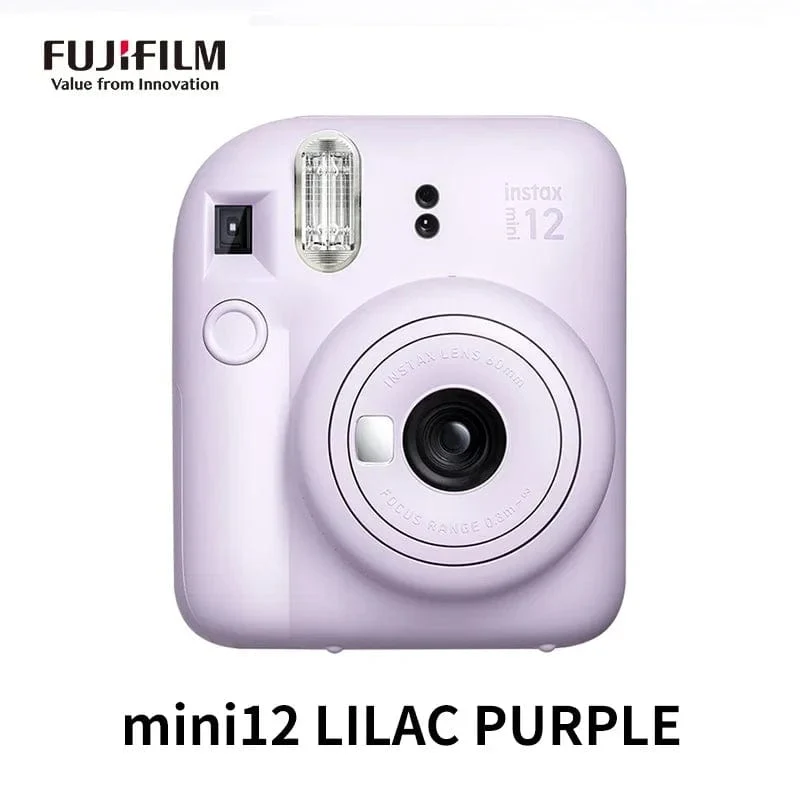 Original Fujifilm Instax Mini 12 Sofortbildkamera, Pink/Blau/Grau/Weiß/Lila, mit Instax Mini Film-Fotopapier