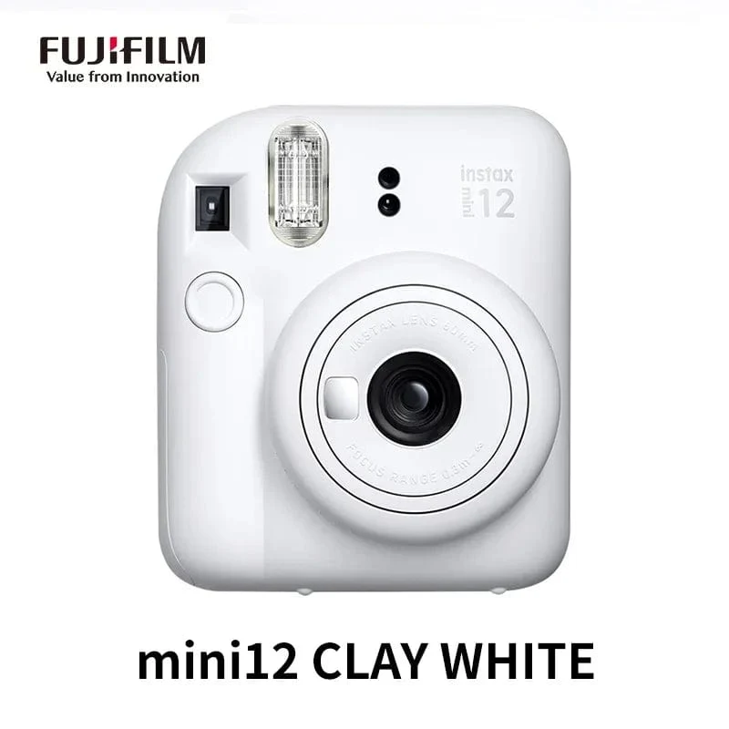 Original Fujifilm Instax Mini 12 Sofortbildkamera, Pink/Blau/Grau/Weiß/Lila, mit Instax Mini Film-Fotopapier