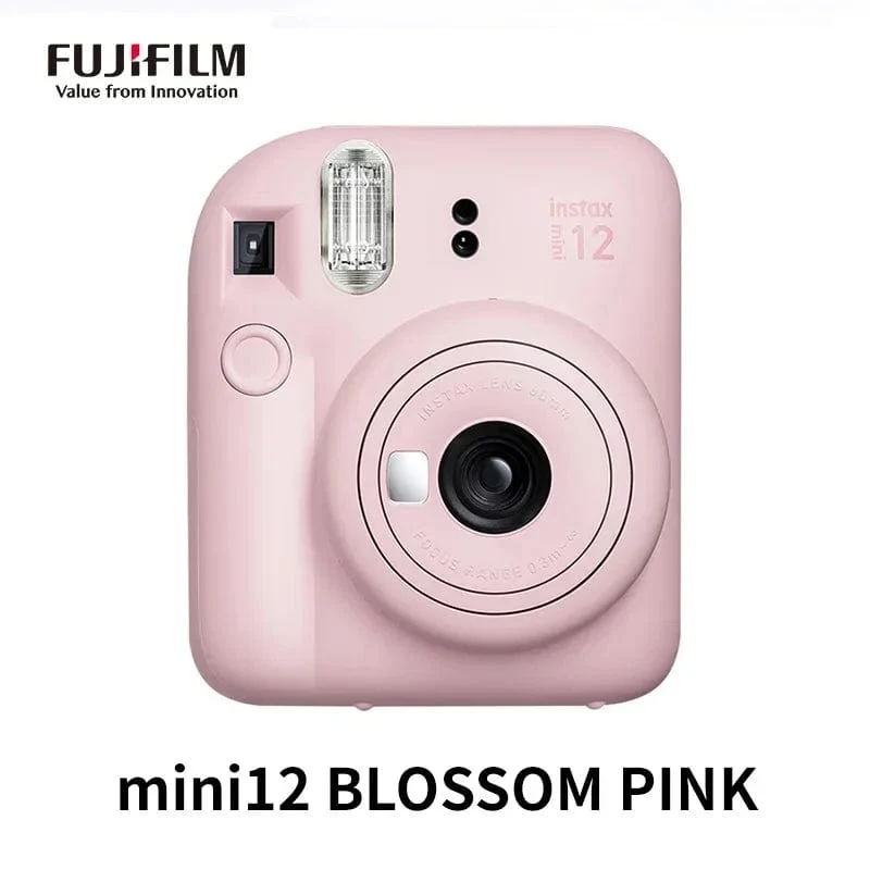 Original Fujifilm Instax Mini 12 Sofortbildkamera, Pink/Blau/Grau/Weiß/Lila, mit Instax Mini Film-Fotopapier