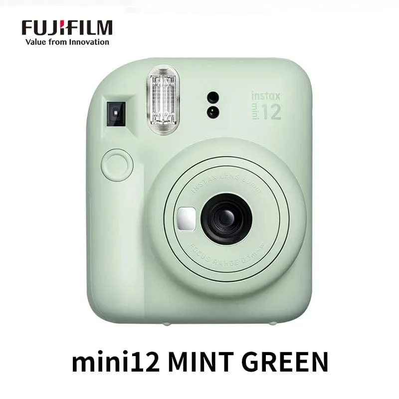Original Fujifilm Instax Mini 12 Sofortbildkamera, Pink/Blau/Grau/Weiß/Lila, mit Instax Mini Film-Fotopapier