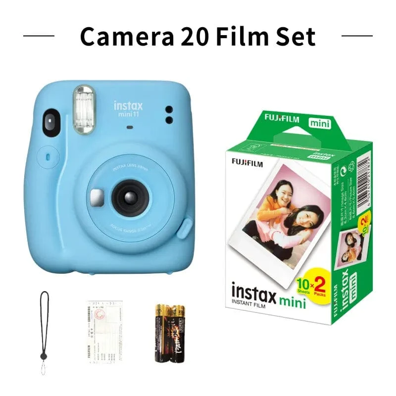 Original Fujifilm Instax Mini 12 Sofortbildkamera, Pink/Blau/Grau/Weiß/Lila, mit Instax Mini Film-Fotopapier