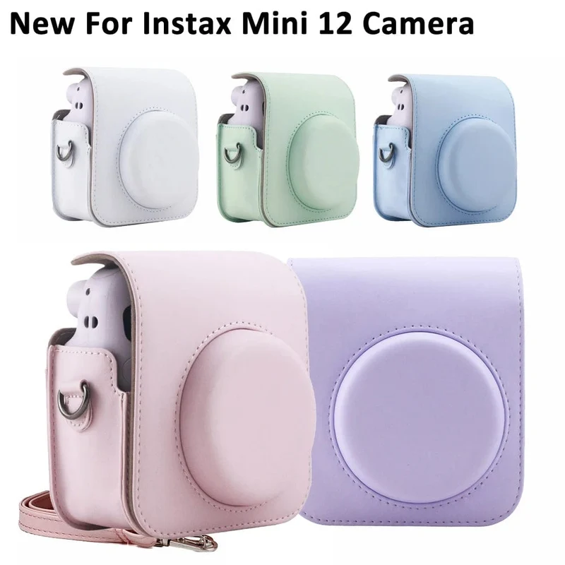 Fujifilm Instax Mini 12 Kamera Pink/Blau/Mint/Weiß/Lila + 20 Blatt Instax Mini Film + Album + Tasche + 10 in 1 Kits