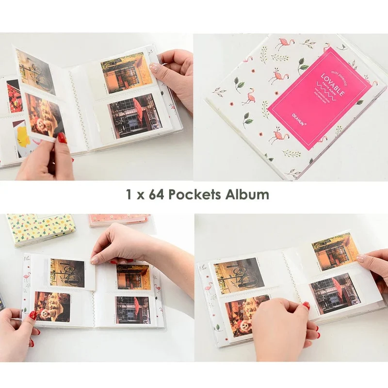 Fujifilm Instax Mini 12 Kamera Pink/Blau/Mint/Weiß/Lila + 20 Blatt Instax Mini Film + Album + Tasche + 10 in 1 Kits