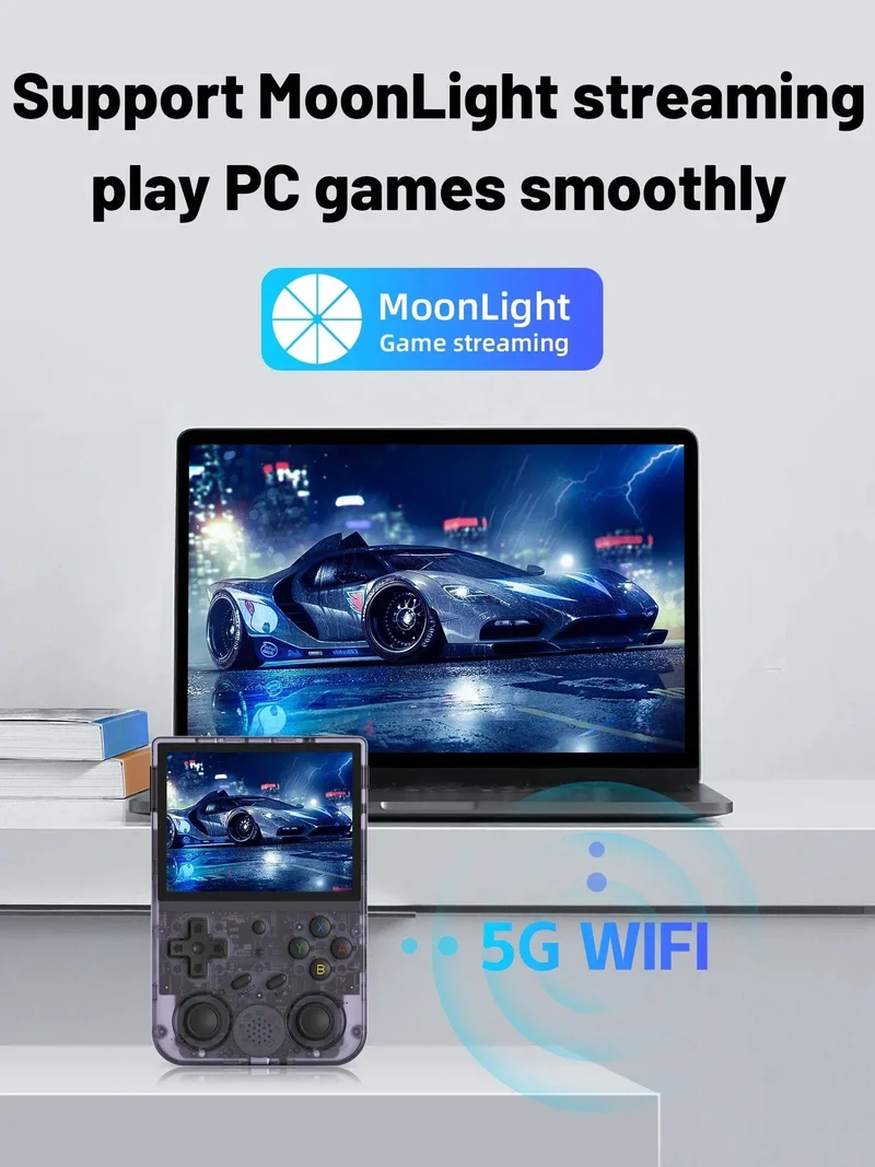 NEU RG353V RG353VS 64/128/256G Touchscreen Handheld-Spiel-Spieler Android 11 LINUX Dual System Tragbare Videospielkonsole