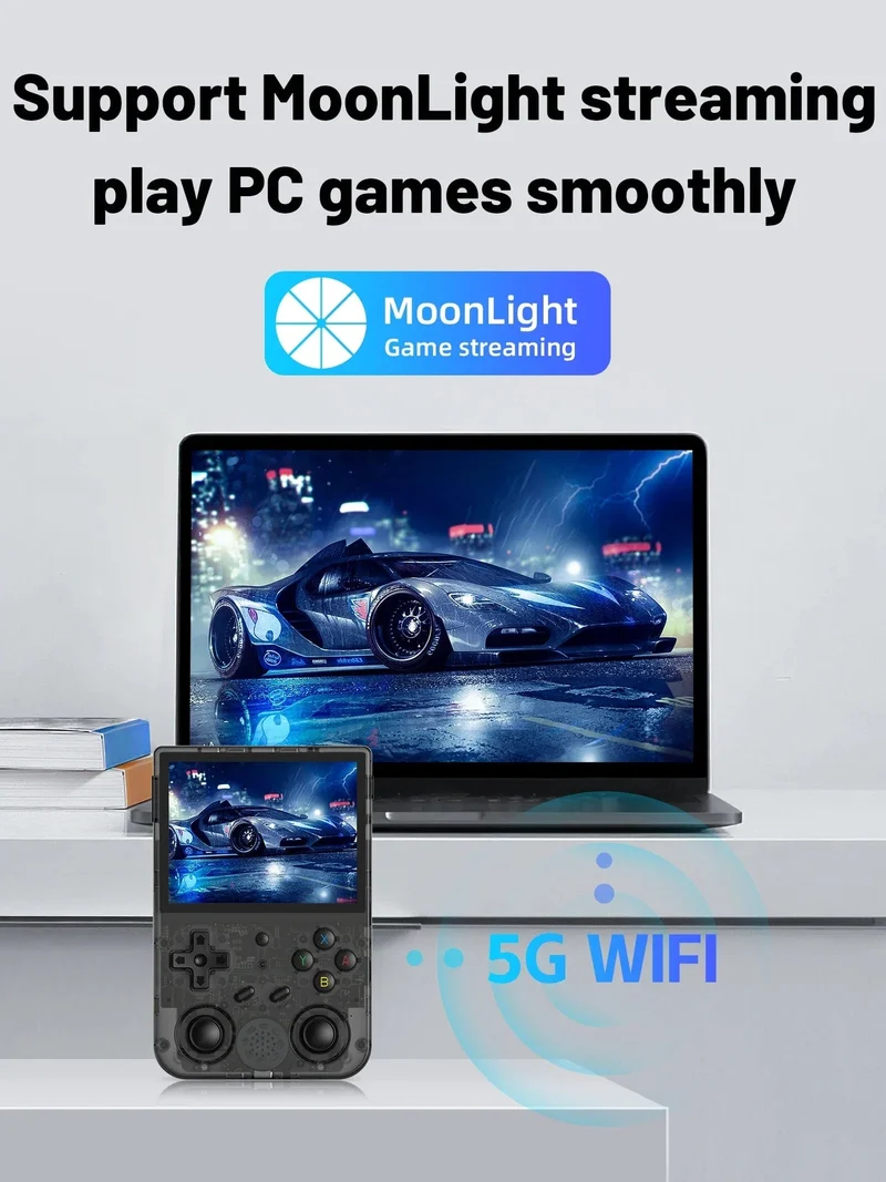 NEU RG353V RG353VS 64/128/256G Touchscreen Handheld-Spiel-Spieler Android 11 LINUX Dual System Tragbare Videospielkonsole