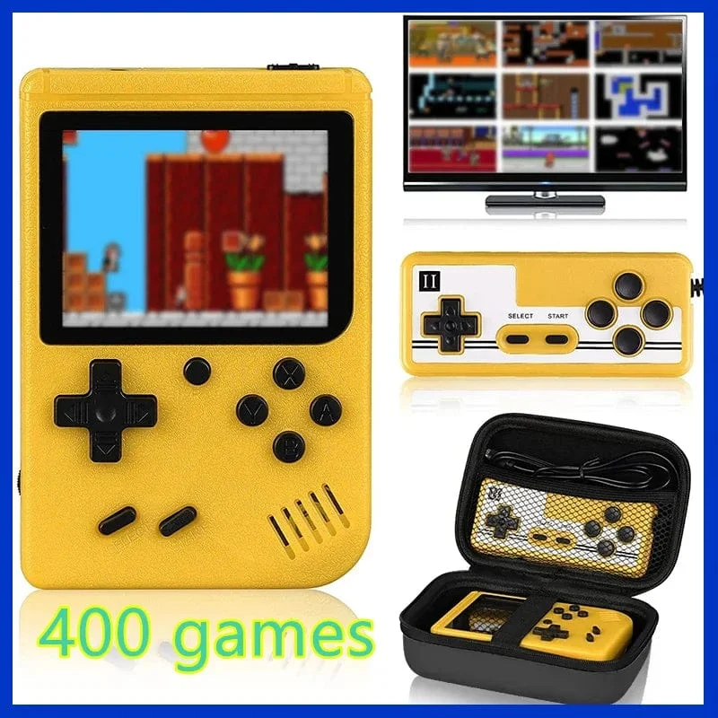 NEUE tragbare Retro-Mini-Videospielkonsole 8-Bit-Handheld-Spiel-Player Eingebaute 400 Spiele AV-Ausgang Spielkonsole Gameboy videojuego