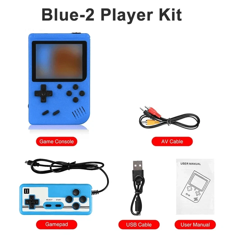 NEUE tragbare Retro-Mini-Videospielkonsole 8-Bit-Handheld-Spiel-Player Eingebaute 400 Spiele AV-Ausgang Spielkonsole Gameboy videojuego