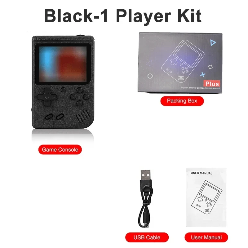 NEUE tragbare Retro-Mini-Videospielkonsole 8-Bit-Handheld-Spiel-Player Eingebaute 400 Spiele AV-Ausgang Spielkonsole Gameboy videojuego