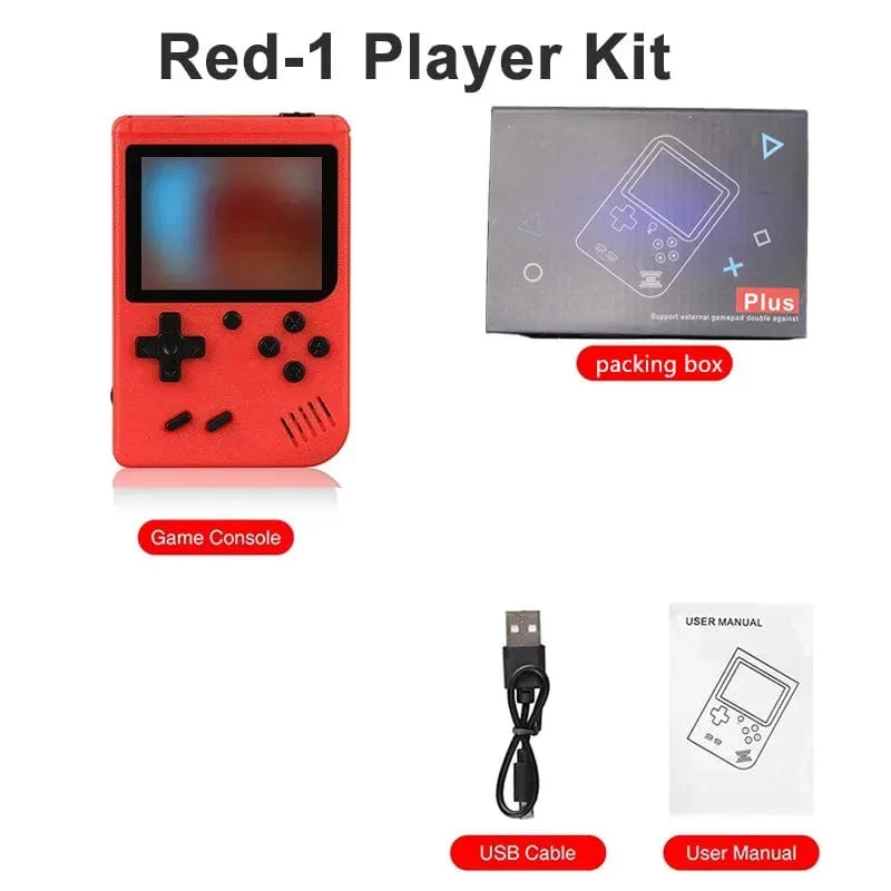 NEUE tragbare Retro-Mini-Videospielkonsole 8-Bit-Handheld-Spiel-Player Eingebaute 400 Spiele AV-Ausgang Spielkonsole Gameboy videojuego