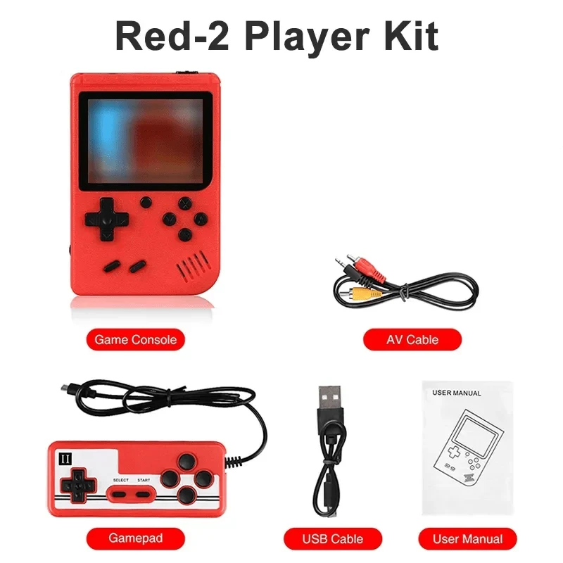 NEUE tragbare Retro-Mini-Videospielkonsole 8-Bit-Handheld-Spiel-Player Eingebaute 400 Spiele AV-Ausgang Spielkonsole Gameboy videojuego
