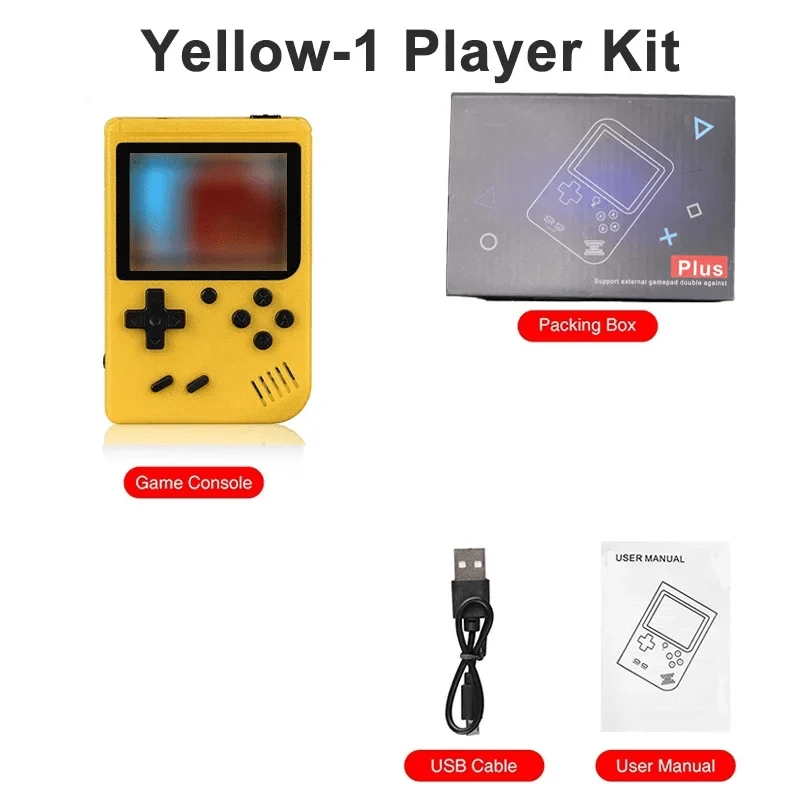 NEUE tragbare Retro-Mini-Videospielkonsole 8-Bit-Handheld-Spiel-Player Eingebaute 400 Spiele AV-Ausgang Spielkonsole Gameboy videojuego