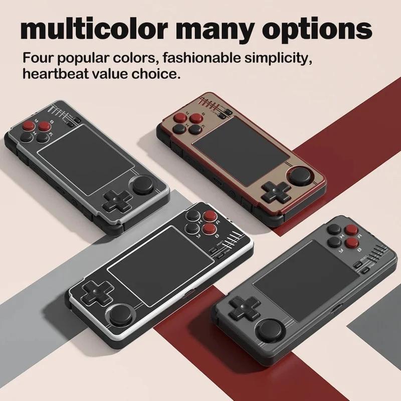 MIYOO A30 Handheld-Spielkonsole 2.8 Zoll IPS-Bildschirm Linux-System Horizontal Retro-Emulator Videokonsole Vibrationsmotor Kindergeschenke