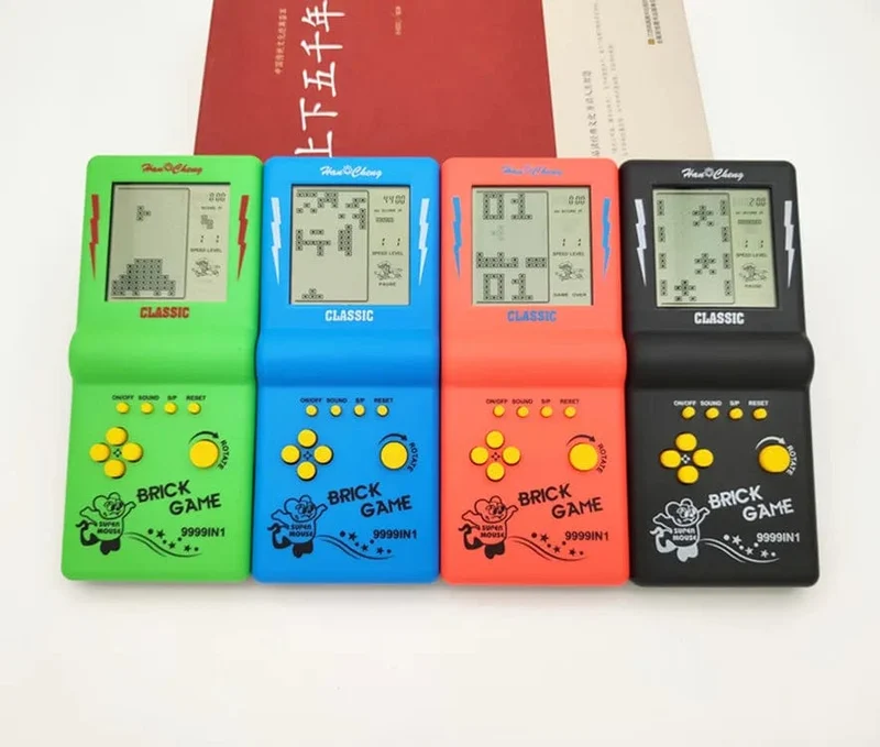 Neue tragbare klassische Spielkonsole Ziegel Spiel Handheld Spieler Nostalgische pädagogische Spielzeug Tasche ältere Kindheit Junge Geschenk