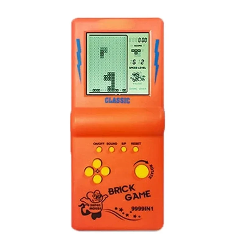 Neue tragbare klassische Spielkonsole Ziegel Spiel Handheld Spieler Nostalgische pädagogische Spielzeug Tasche ältere Kindheit Junge Geschenk