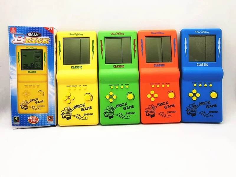 Neue tragbare klassische Spielkonsole Ziegel Spiel Handheld Spieler Nostalgische pädagogische Spielzeug Tasche ältere Kindheit Junge Geschenk