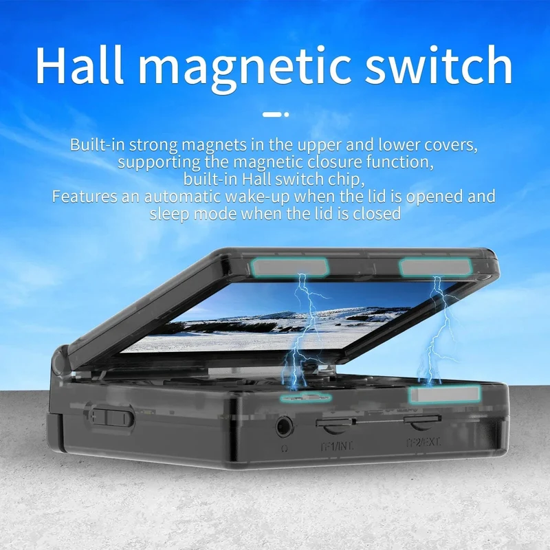 ANBERNIC RG35XXSP Flip-Spielekonsole 3.5-Zoll-IPS-Bildschirm Mini-HDMI-Ausgang WiFi Bluetooth 4.2 E-Book Linux Videokonsole Player Geschenke