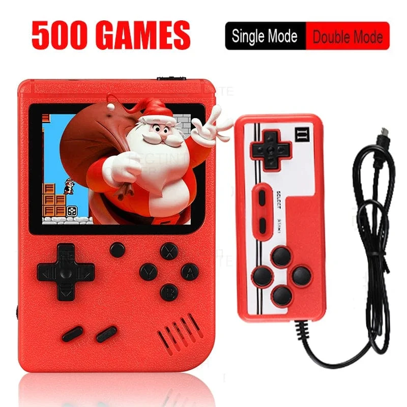 Tragbare Retro Mini-Videospielkonsole 8-Bit Handheld-Spiel-Player Eingebaute 500 Spiele AV Out Spielkonsole Gameboy videojuego