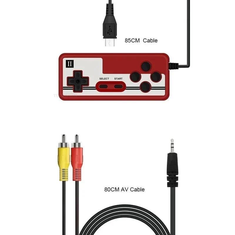 Tragbare Retro Mini-Videospielkonsole 8-Bit Handheld-Spiel-Player Eingebaute 500 Spiele AV Out Spielkonsole Gameboy videojuego