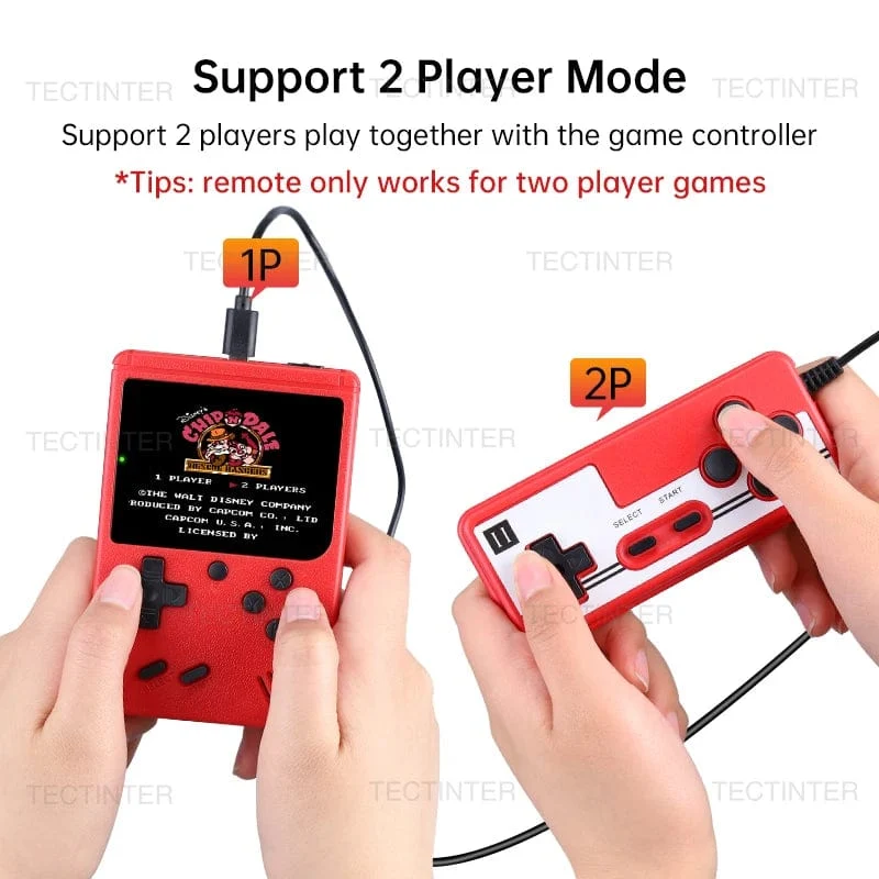 Tragbare Retro Mini-Videospielkonsole 8-Bit Handheld-Spiel-Player Eingebaute 500 Spiele AV Out Spielkonsole Gameboy videojuego