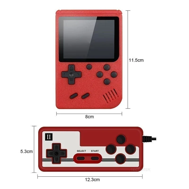 Tragbare Retro Mini-Videospielkonsole 8-Bit Handheld-Spiel-Player Eingebaute 500 Spiele AV Out Spielkonsole Gameboy videojuego