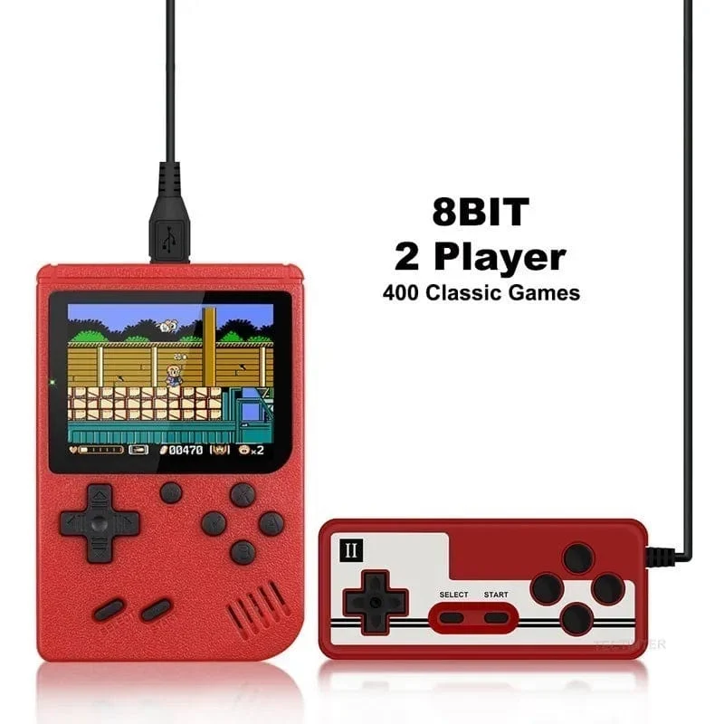 Tragbare Retro Mini-Videospielkonsole 8-Bit Handheld-Spiel-Player Eingebaute 500 Spiele AV Out Spielkonsole Gameboy videojuego