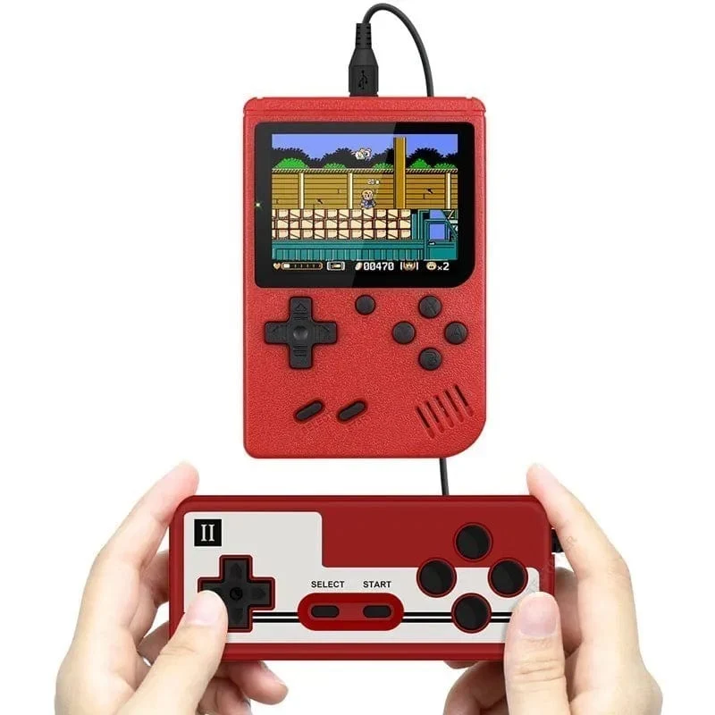 Tragbare Retro Mini-Videospielkonsole 8-Bit Handheld-Spiel-Player Eingebaute 500 Spiele AV Out Spielkonsole Gameboy videojuego