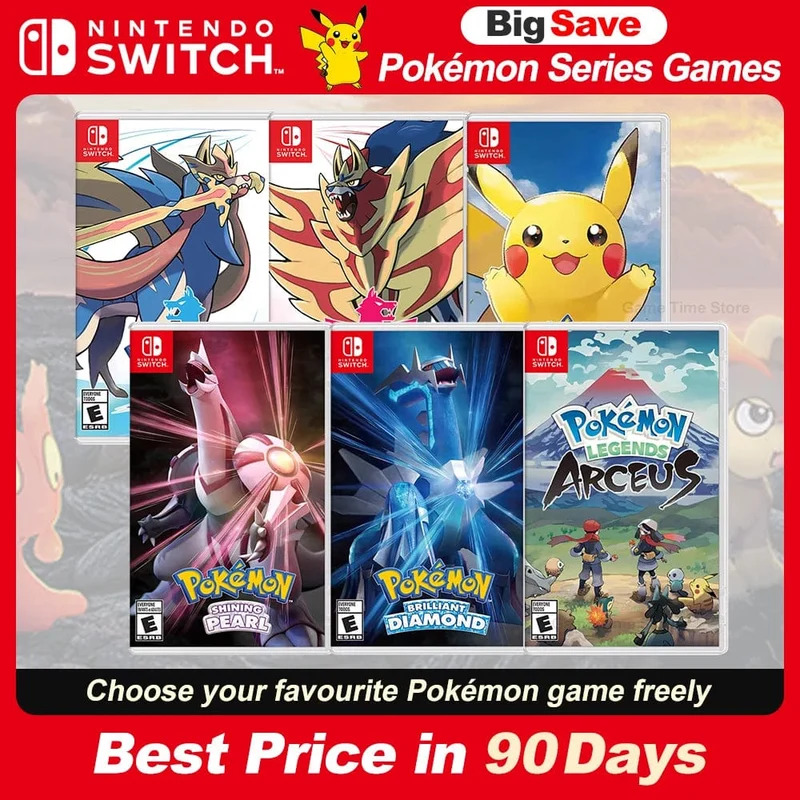 Pokémon Nintendo Switch Spiel Pokemon Perl Diamant Schwert Schild Pokémon Arceus Scharlach Violett Pikachu Lets Go Physische Spielkarte