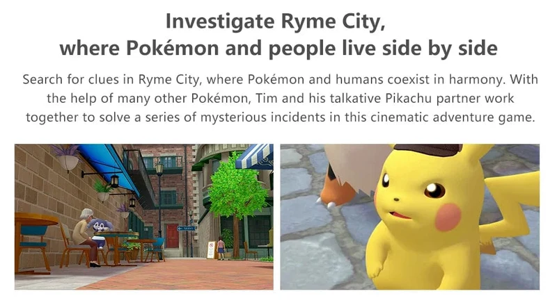Detective Pikachu Returns Nintendo Switch-Spielangebote 100 % originale physische Spielkarte Einzelspieler-Abenteuergenre für Switch