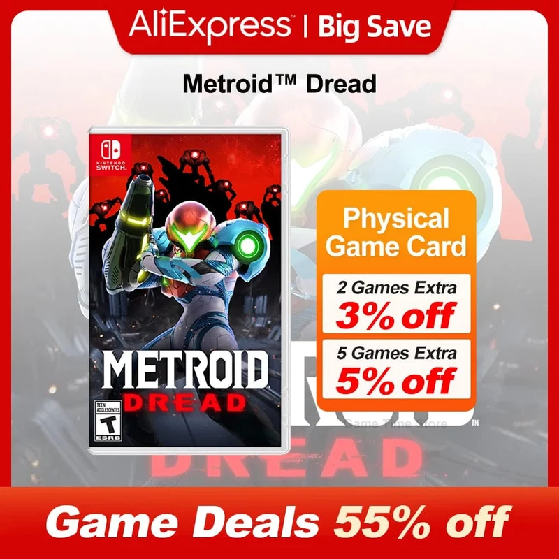 Metroid Dread Nintendo Switch-Spielangebote, 100 % originale physische Spielkarte, Abenteuer-Genre für die Nintendo Switch-Spielkonsole