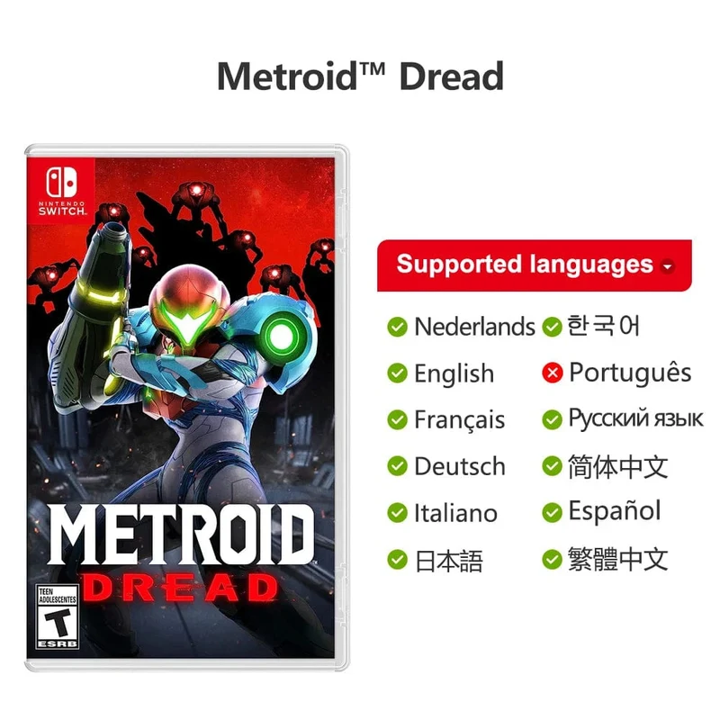 Metroid Dread Nintendo Switch-Spielangebote, 100 % originale physische Spielkarte, Abenteuer-Genre für die Nintendo Switch-Spielkonsole