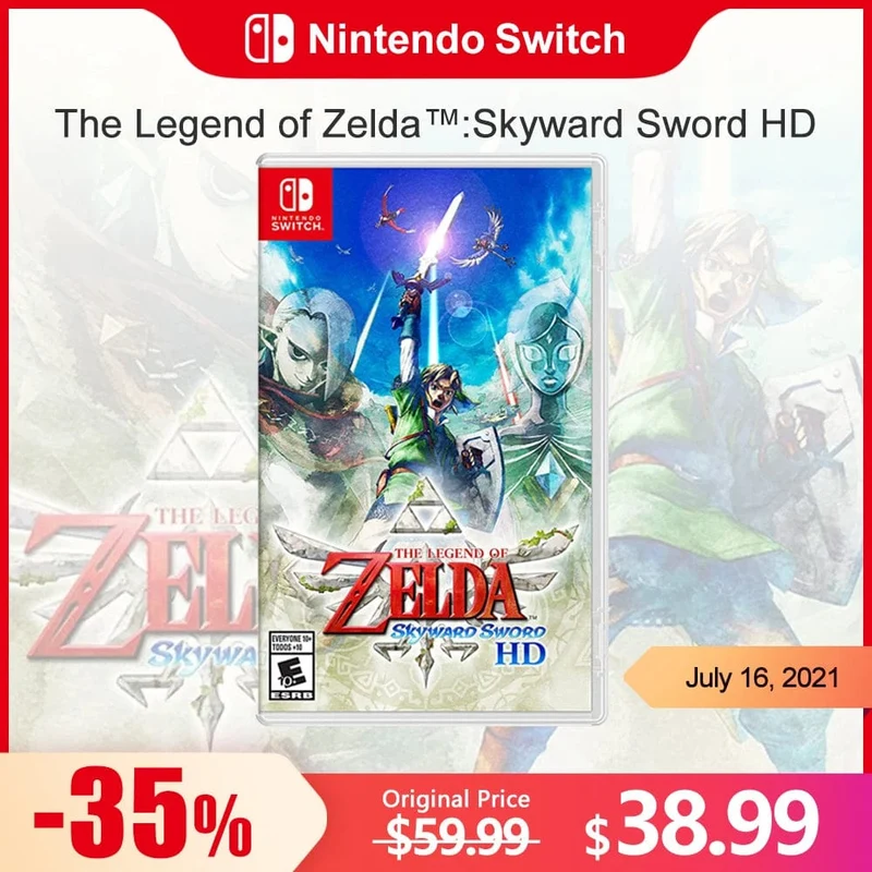 The Legend of Zelda Skyward Sword HD Nintendo Switch-Spielangebote, 100 % offizielle originale physische Spielkarte für Switch OLED Lite
