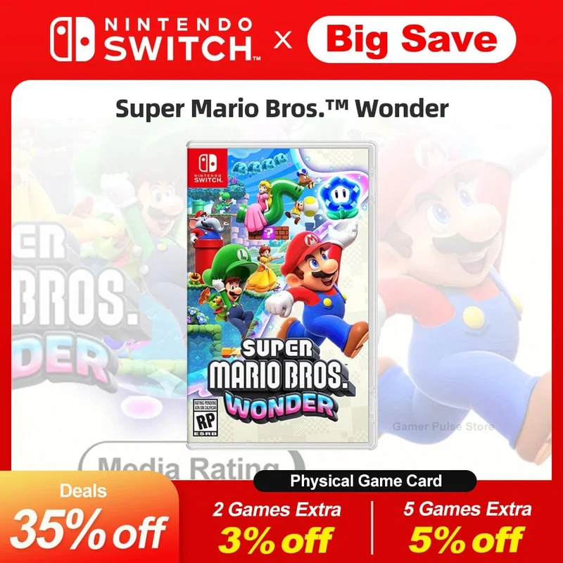 Super Mario Bros. Wonder Nintendo Switch-Spielangebote, 100 % offizielles Original, physische Spielkarte, Action-Genre, für Switch OLED Lite