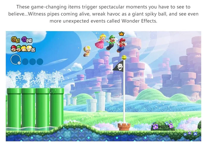 Super Mario Bros. Wonder Nintendo Switch-Spielangebote, 100 % offizielles Original, physische Spielkarte, Action-Genre, für Switch OLED Lite