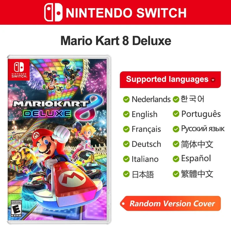 Mario Kart 8 Deluxe Nintendo Switch-Spielangebote, 100 % offizielles Original, physische Spielkarte, Rennsport-Genre für Switch OLED Lite