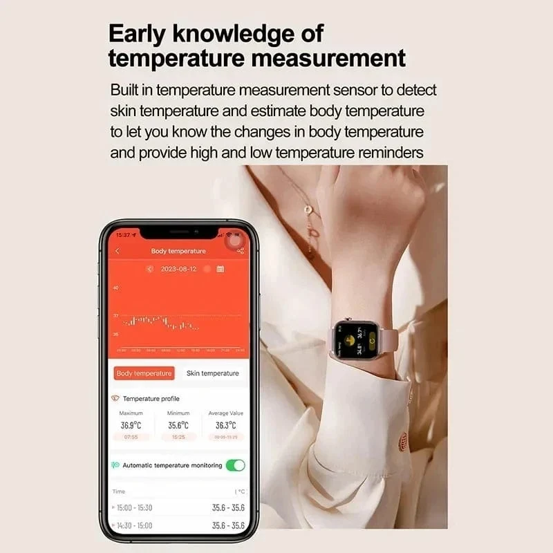 2024 Neue Smartwatch für medizinische Zwecke mit EKG + PPG für Frauen, Blutzucker, Blutfett, Harnsäure, Menstruationsgesundheits-Tracker für Frauen, Smartwatches