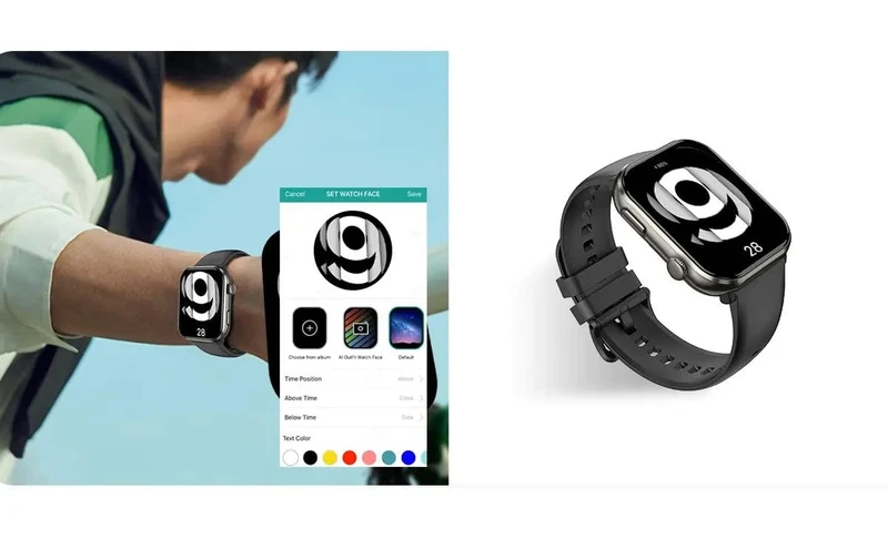 [Weltpremiere] Blackview Smartwatch R60 Uhr 1.96'' AMOLED-Display 800mAh Bluetooth-Telefonanrufe Gesundheits- und Fitness-Tracking