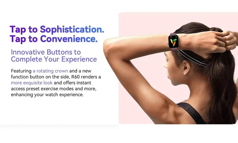 [Weltpremiere] Blackview Smartwatch R60 Uhr 1.96'' AMOLED-Display 800mAh Bluetooth-Telefonanrufe Gesundheits- und Fitness-Tracking