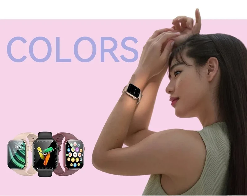 [Weltpremiere] Blackview Smartwatch R60 Uhr 1.96'' AMOLED-Display 800mAh Bluetooth-Telefonanrufe Gesundheits- und Fitness-Tracking