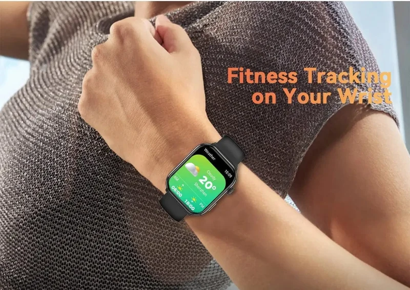 [Weltpremiere] Blackview Smartwatch R60 Uhr 1.96'' AMOLED-Display 800mAh Bluetooth-Telefonanrufe Gesundheits- und Fitness-Tracking