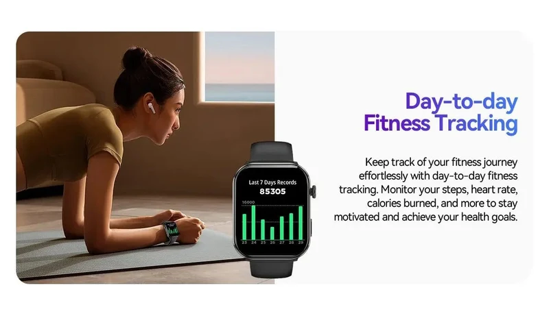 [Weltpremiere] Blackview Smartwatch R60 Uhr 1.96'' AMOLED-Display 800mAh Bluetooth-Telefonanrufe Gesundheits- und Fitness-Tracking
