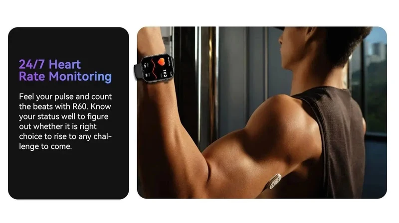 [Weltpremiere] Blackview Smartwatch R60 Uhr 1.96'' AMOLED-Display 800mAh Bluetooth-Telefonanrufe Gesundheits- und Fitness-Tracking