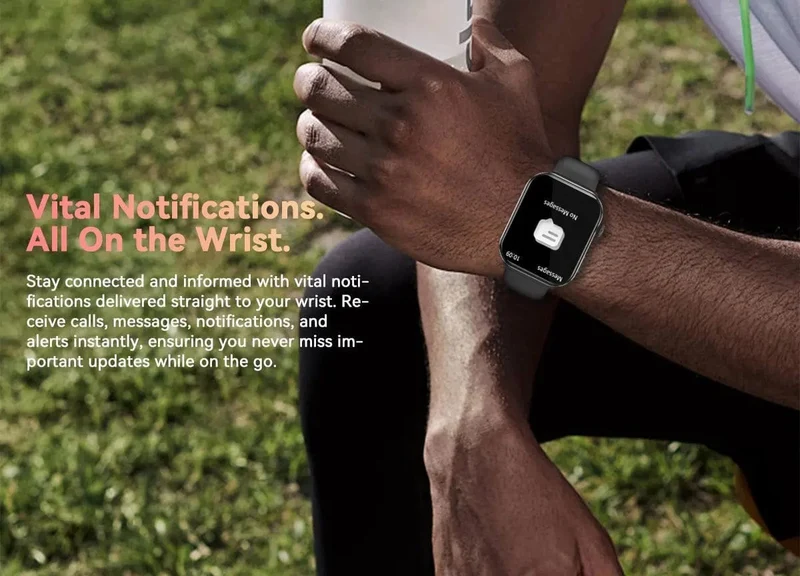 [Weltpremiere] Blackview Smartwatch R60 Uhr 1.96'' AMOLED-Display 800mAh Bluetooth-Telefonanrufe Gesundheits- und Fitness-Tracking