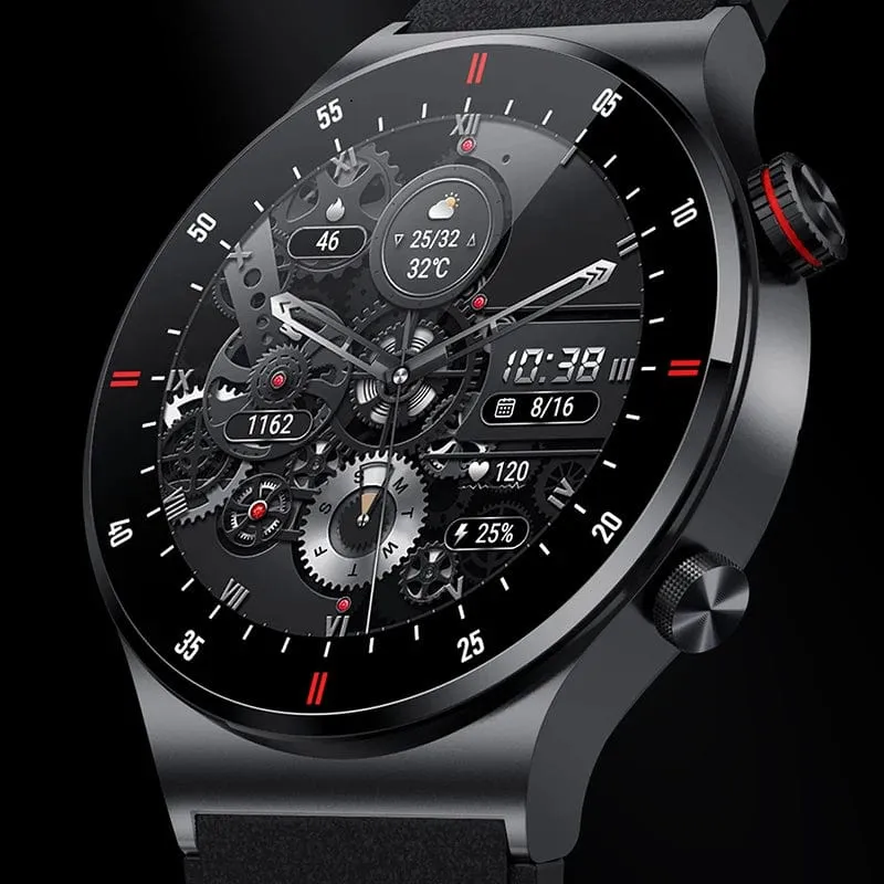 NFC Bluetooth Call Smart Watch Herren Vollbild GPS Sportarmband Wasserdicht EKG Gesundheitsmonitor SmartWatch für iOS Android 2024