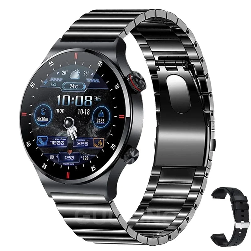 NFC Bluetooth Call Smart Watch Herren Vollbild GPS Sportarmband Wasserdicht EKG Gesundheitsmonitor SmartWatch für iOS Android 2024